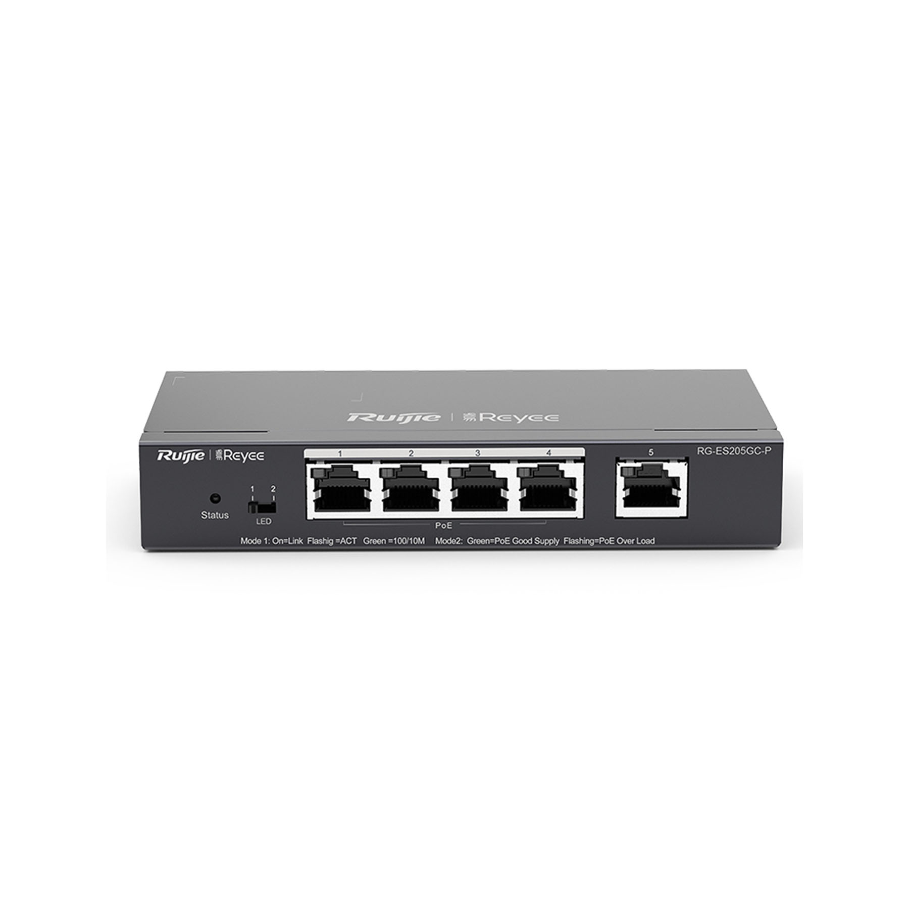 Ruijie Reyee RG-ES205GC-P, 5-Port Gigabit Smart Cloud Mananged PoE Switch