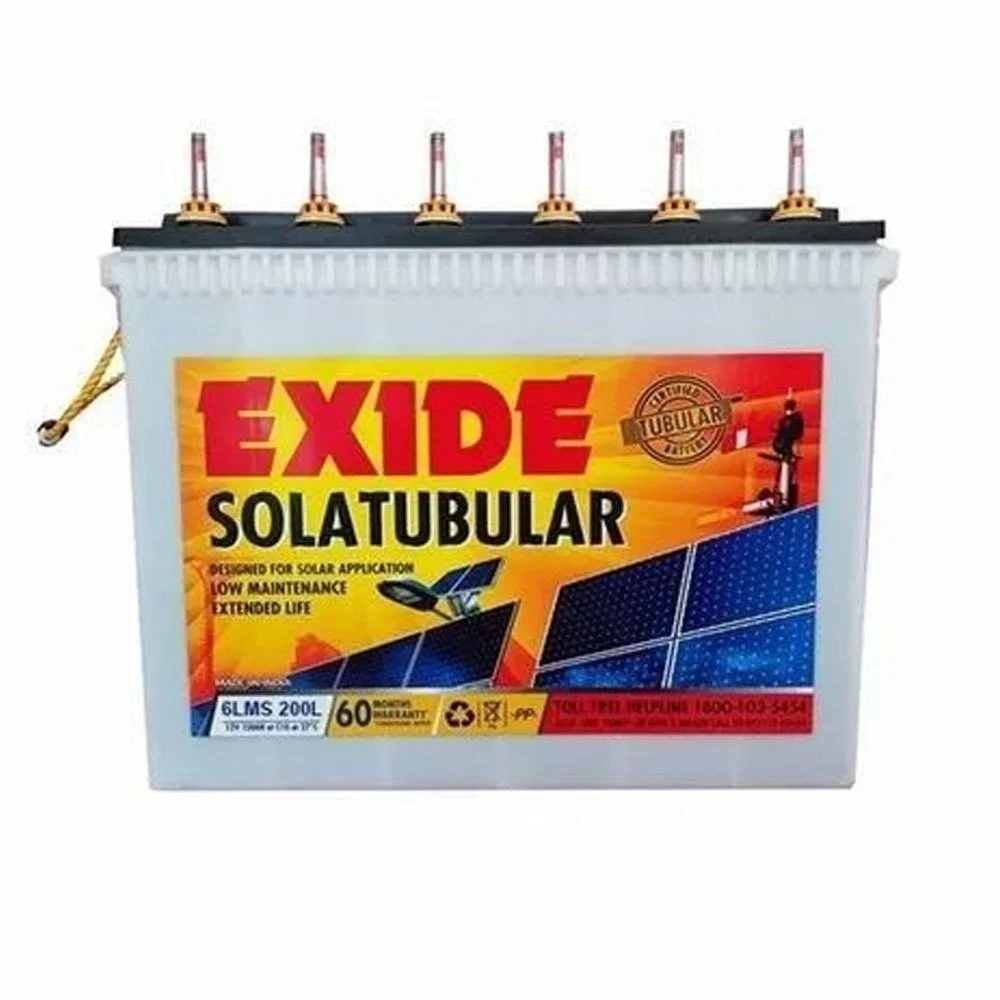 Exide Battery 200AH/12V 6LMS200 (CEIL Solar) 36M