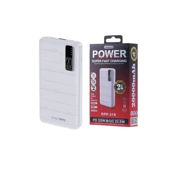 Remax RPP-316 20000mAh Super Fast Charging Power Bank